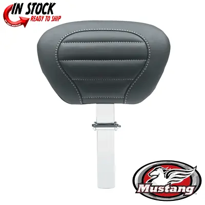 Mustang Deluxe Touring Driver Seat Backrest Post & Pad Harley FLH 08-21 • $271.40