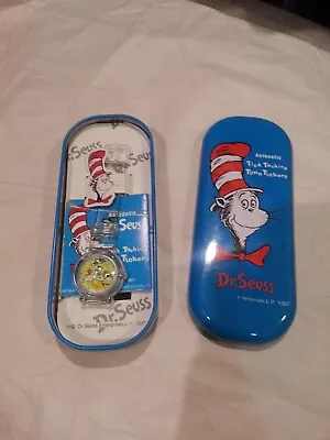 Vintage Dr Seuss Watch 'Tick Tocking Time Tickers'  Cat In The Hat 1997 NEW • $26.99