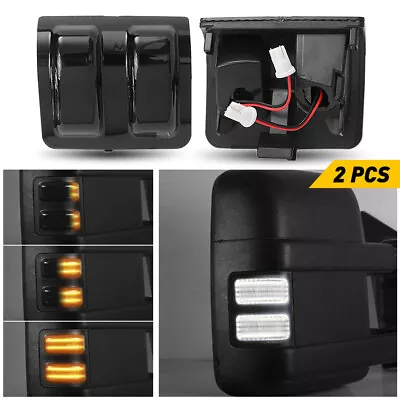 White/Amber LED Lamps Mirror Side For 2008-2016 F250 Ford F350 F450 Super Duty • $25.99