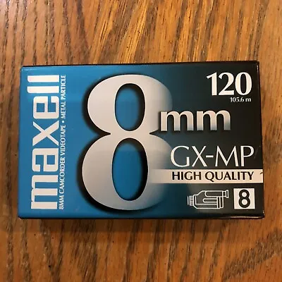 Maxell 8mm GX-MP High Quality 120 Camcorder Video Cassette Tape • $9.95