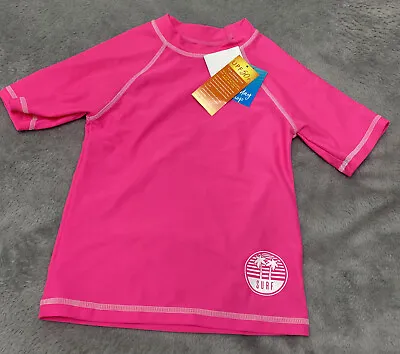 £1.99 • Buy BNWT Matalan Girl’s Pink Swimming Top UPF 50+ Sun Protection 2 - 3 Years