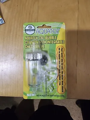 Aquatek Co2 Bubble Counter With Integrmated Check Valve (R-131) • $20