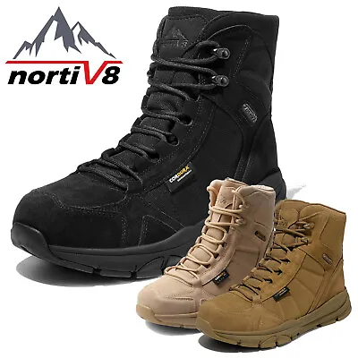 NORTIV 8 Men's Military Boots Hiking Boots Breathable Lightweight Combat Boots • $43.99