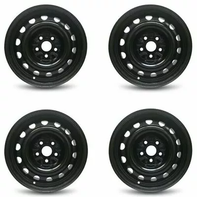 Set 4 16  Black Replacement Wheel Fits 12-18 Volkswagen Golf 16x6.5 5x112 +42mm • $436.28