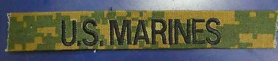 Usmc Custom Marpat Woodland Embroider Name Tape Various Color Letter Velcro® • $5