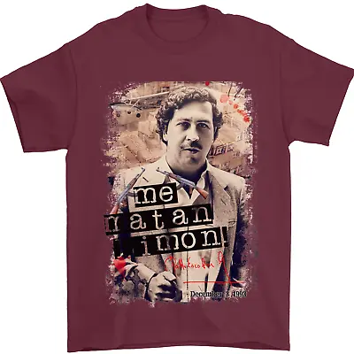 Pablo Escobar Me Matan Limon Mens T-Shirt 100% Cotton • $16.80