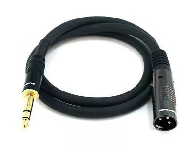 Monoprice XLR Male To 1/4in TRS Male Cable - 3 Feet | 16AWG Gold Plated • $12.98