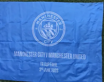 FA Cup Final 2023 Manchester City Blue Flag - Only Available Inside Wembley. • £19.99