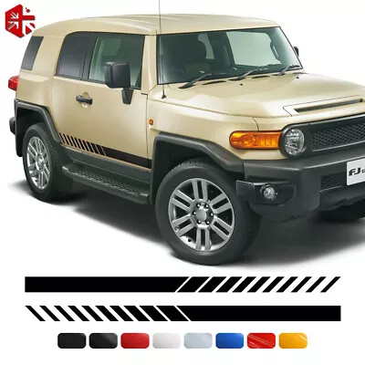 Car Door Side Skirts Stickers Stripe Decals For Toyota FJ CRUISER XJ10 2007-2014 • $56.16