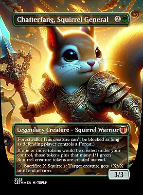 Chatterfang Squirrel General - High Quality Altered Art Custom Cards • $7.99