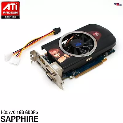 Sapphire ATI Radeon HD5770 1GB GDDR5 Dual DVI HDMI Dp Video Card Mac Pro 51 • $27.99