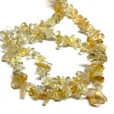 1x Strand 35cm Long Natural Stone Gemstone Chakra Crystal Chips Nugget With Hole • £4.49