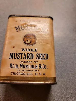 Vintage Monarch Lion  Mustard Seed Tin  • $20