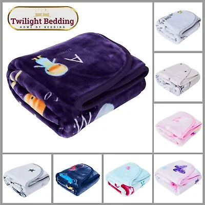 Newborn Baby Blanket Soft Fleece Nursery Cot Bed Toddler Throw Boys Girls Kids • £11.49