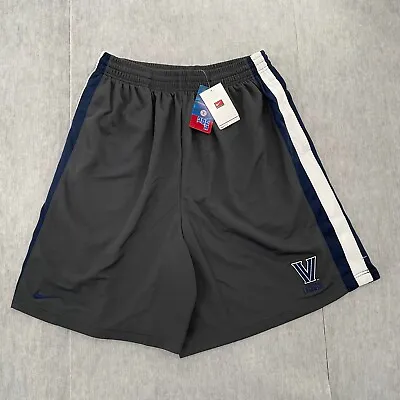 Villanova Wildcats Shorts Adult Extra Large Gray Nike Fit Lacrosse Mens XL NEW • $39.96