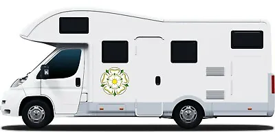 YORKSHIRE ROSE #g16 MOTORHOME CARAVAN DECAL STICKER GRAPHIC  LAMINATED  • £17.95