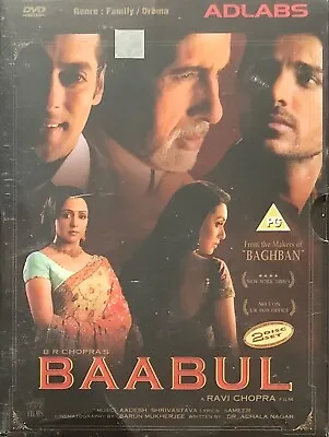 Baabul - *Amitabh Bachchan *Salman Khan *Hema Malini Bollywood DVD 2 Disc Set • £13.65