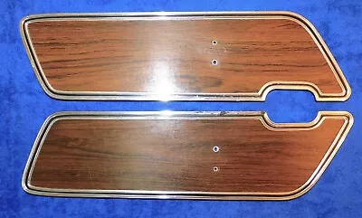 1969 1970 Mustang Mach1 Boss Shelby ORIG L+R DELUXE WOODGRAIN DOOR PANEL INSERTS • $229