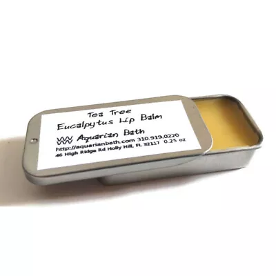 Tea Tree Eucalyptus Lip Balm With Cooling Menthol 0.25 Oz • $8.15