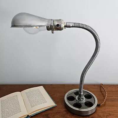 Vintage Industrial Desk Lamp. Steampunk Desk Lamp. Machine Age Lamp. • $175