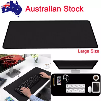 $19.98 • Buy Extra Large Size Gaming Mouse Pad Desk Mat Anti-slip Rubber Speed Mousepad Black