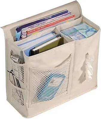 Bed Organizer Bedside Pockets Gadget Storage Holder Couch Hanging Home Bag • £6.45