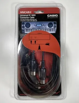 Casio MMCABLE Universal PC MIDI Connector Cable (New / Sealed) • $9.99