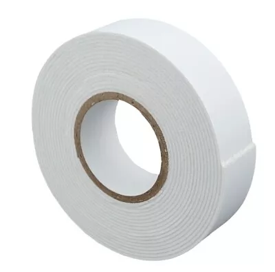 White Single Sided Foam Tape Self Adhesive Sticky Backed Gasket Seal Window Car • £23.78