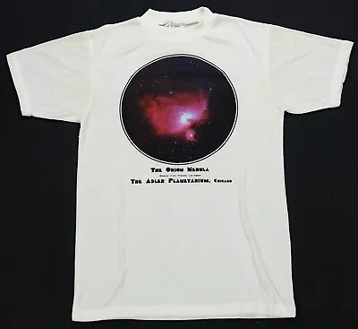 Rare Vintage The Adler Planetarium Orion Nebula T Shirt 90s Astronomy White SZ M • $39.99