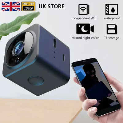£18.99 • Buy 2-Way Voice Mini Hidden DVR Camera HD 1080P Night Vision Home Security Wifi Cam