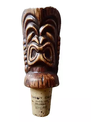 TIKI GOD LIQUOR BOTTLE CORK STOPPER VINTAGE HAWAII 1963 POOL BAR LUAU Neocurio • $9