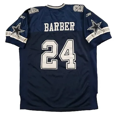 Marion Barber #24 Dallas Cowboys Football Jersey Youth M L Blue Reebok NFL • $25.95