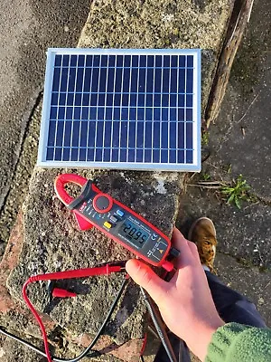 12V 5W Solar Battery Maintainer Trickle Charger With Crocodile Clips • £18