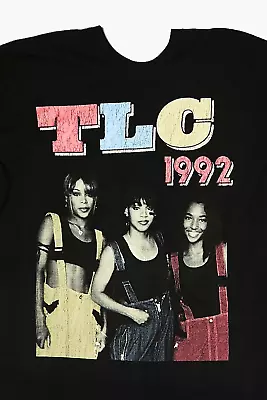 TLC Band Short Sleeve Unisex Black All Size Tee Men KH1237 • $18.99