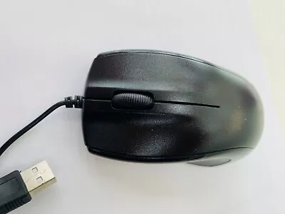 £3.95 • Buy Full Size Wired USB Optical Scroll Wheel PC/Laptop Mouse Black