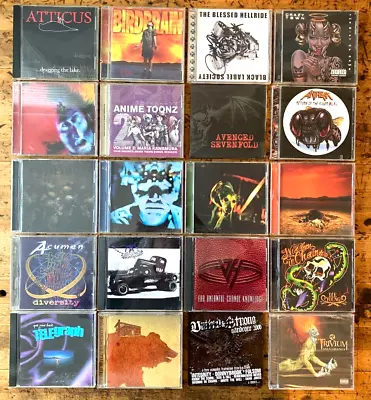 220 Rock/Punk/Pop CDs - Metallica Pink Floyd Ozzy Osbourne Judas Priest & • $7.90