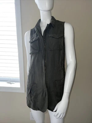 £3.24 • Buy Women's Long Utility Vest, XS Olive Green