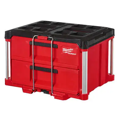 Milwaukee 48-22-8442 PACKOUT 2 Drawer Durable Tool Box W/ 50lbs Capacity • $149