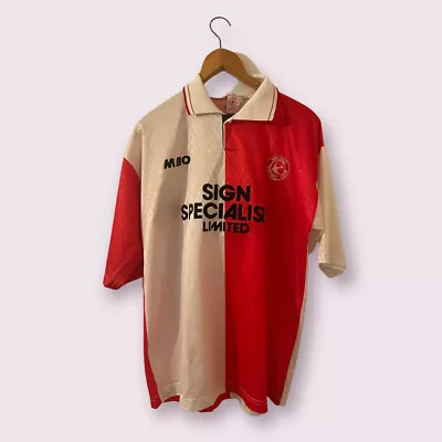 + Vintage Walsall England 1993/94 Home Football Shirt Jersey Mbo Size Large • £159.99