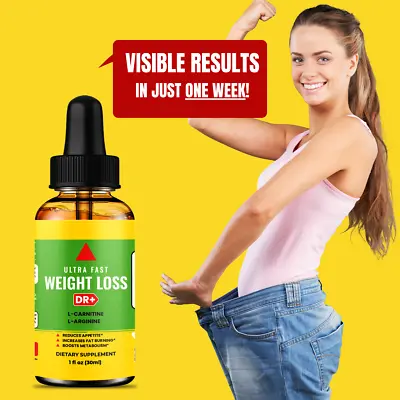 Belly Fat Burn Drops To Lose Stomach Fat - Natural Weight Loss For Women 1oz • $14.90