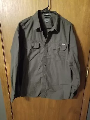 Eddie Bauer Long Sleeve Button Shirt Relaxed Fit Rip Stop L • $12