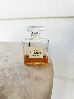 Vintage Chanel No 5 Pure Parfum Perfume Extrait 1/2 Oz 15ml OLD Bottle • $135