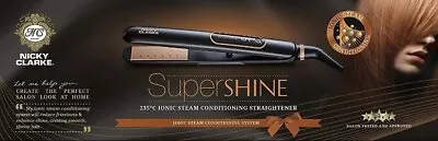 Nicky Clarke SuperShine Hair Straighteners RRP £60 • £32