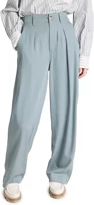 New MADEWELL The Neale Straight-Leg Pant In Drapeweave Women's Sz 4 Overcast NWT • $26.95