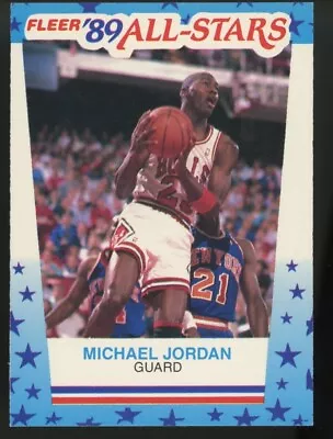 1989 Fleer Michael Jordan All-Stars Sticker #3 • $10