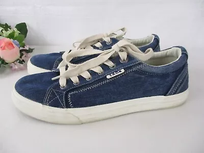 Taos Plim Soul Blue Denim Sneakers Lace-up Shoes Women's 9.5M • $39.99