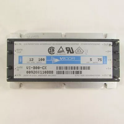 (2) Vicor VI-B00-CX Isolated DC/DC Converter In:12VDC 75W Out:5VDC 15A IP-B00-CX • $54.87