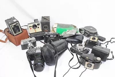 F X14 Vintage Film Cameras Inc Fuji Yashica Quarz Ensign Super Etc • £23