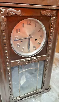 Antique 1920s  Mauthe Extra -Wall Clock Key Wind • $499