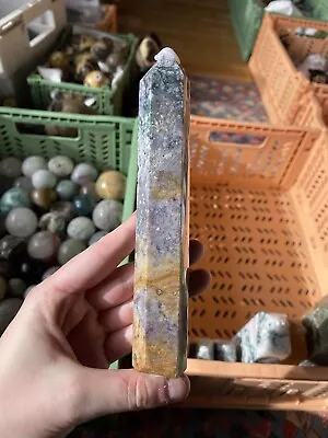 Ocean Jasper Crystal Tower 15.5cm • £19.99